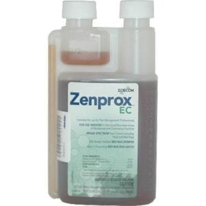 Zoecon Zenprox EC target pests, fleas, bed bugs (including newly hatched bed bug nymphs), cockroaches, ants and more. The non-repellent formulation of Zoecon Zenprox EC kills on contact. Zenprox EC broad-spectrum control kills over 25 different insect pests. Zenprox EC kills adult fleas for up to one month. Use as an indoor broadcast application in homes, offices, warehouses and more.